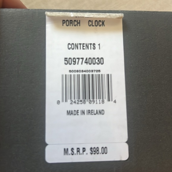 Waterford Small Porch Clock - Picture 9 of 9